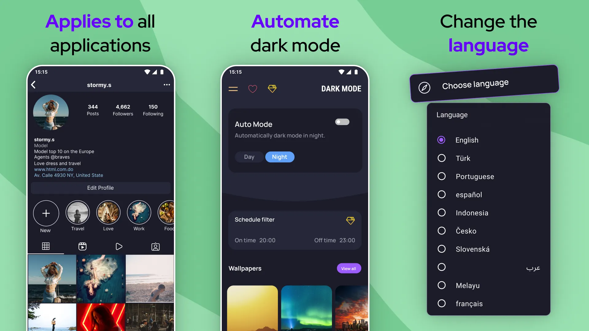 Dark Mode for All Apps | Indus Appstore | Screenshot