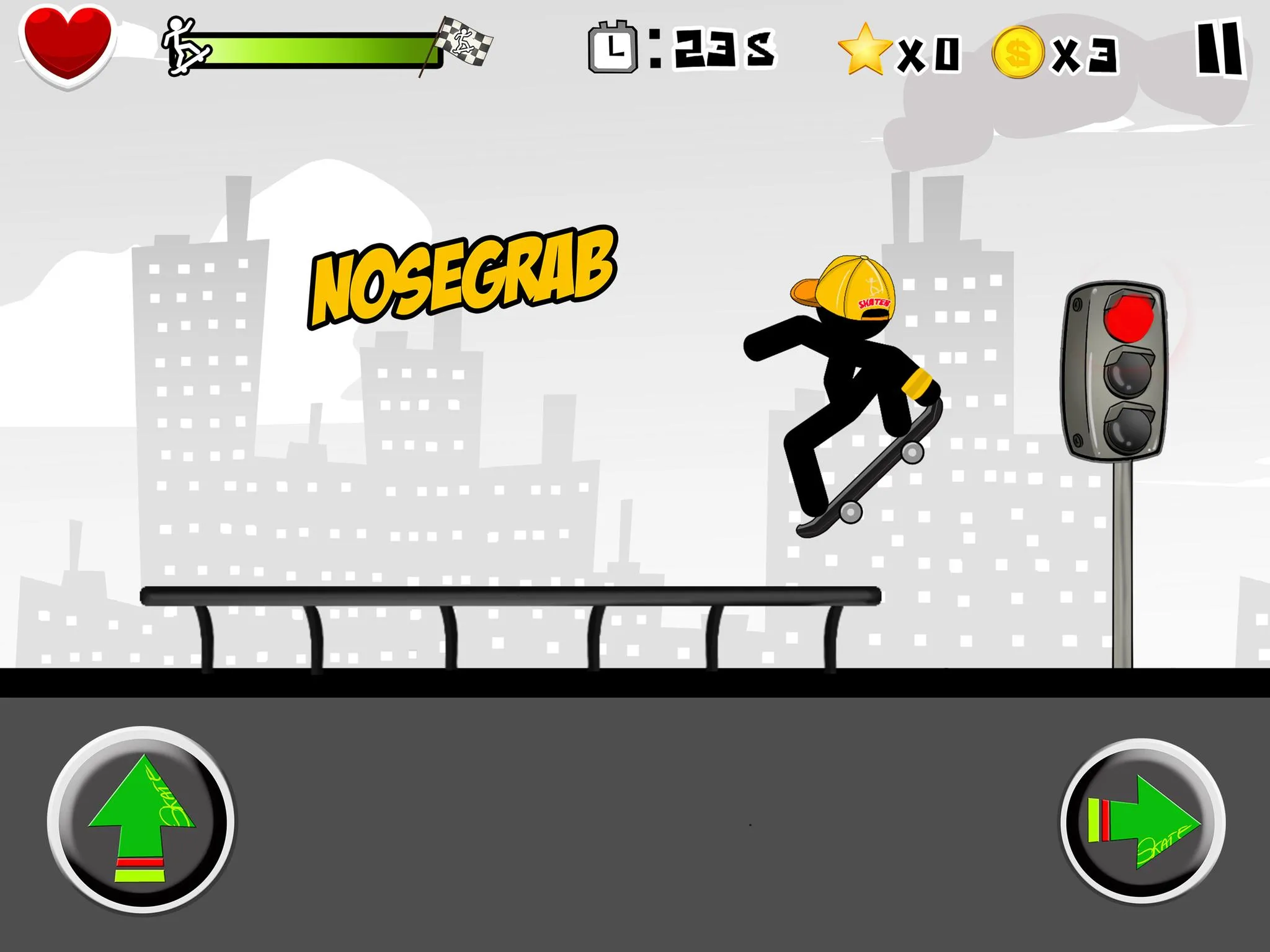 Stickman Skate : 360 Epic City | Indus Appstore | Screenshot