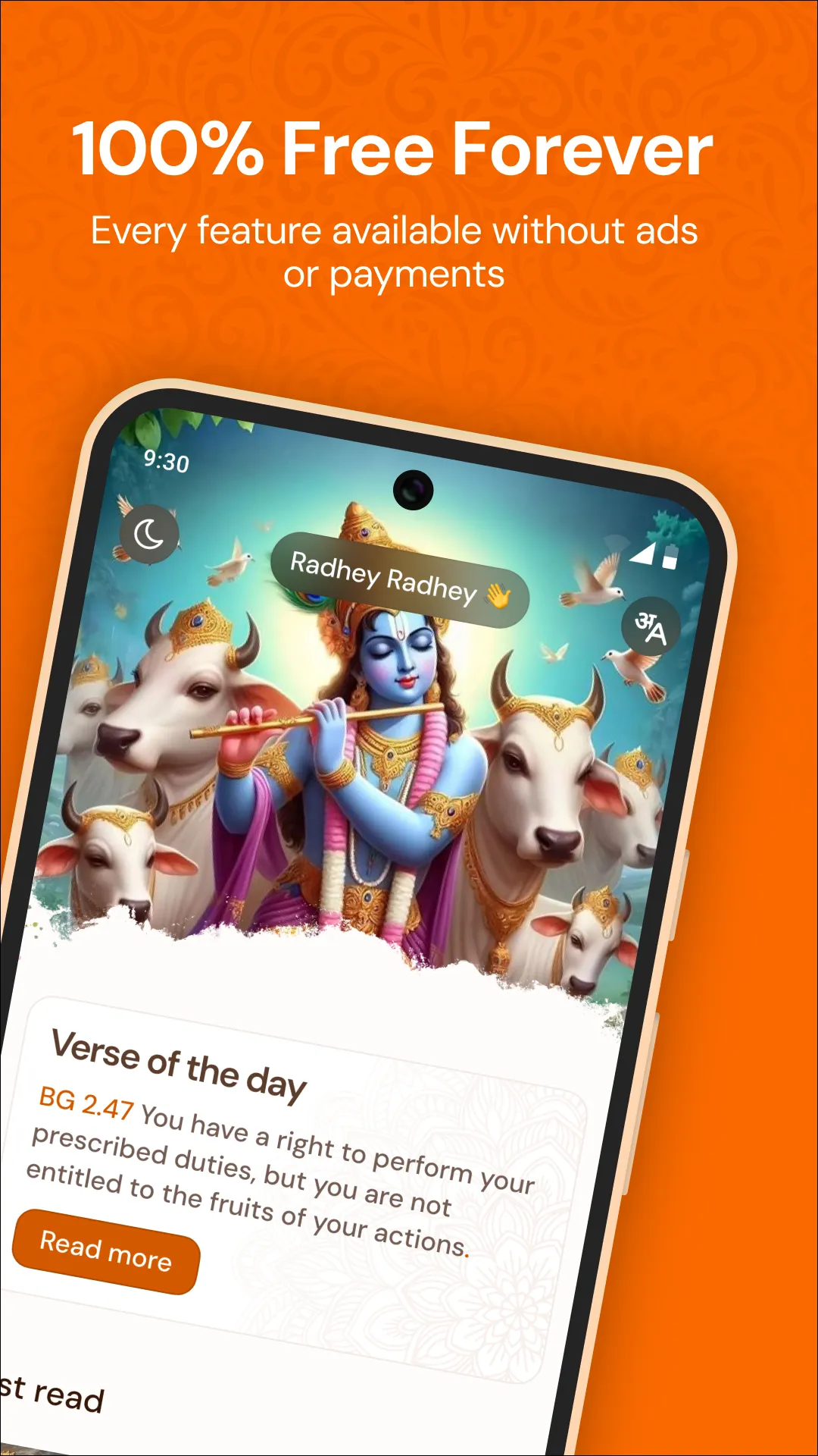 Bhagavad Gita in 7 Languages | Indus Appstore | Screenshot