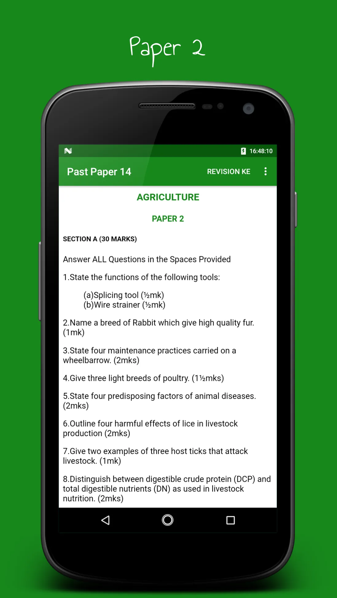 Agriculture  Notes & Papers | Indus Appstore | Screenshot