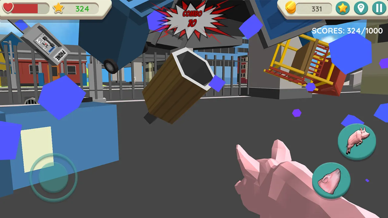 Crazy Pig Simulator | Indus Appstore | Screenshot