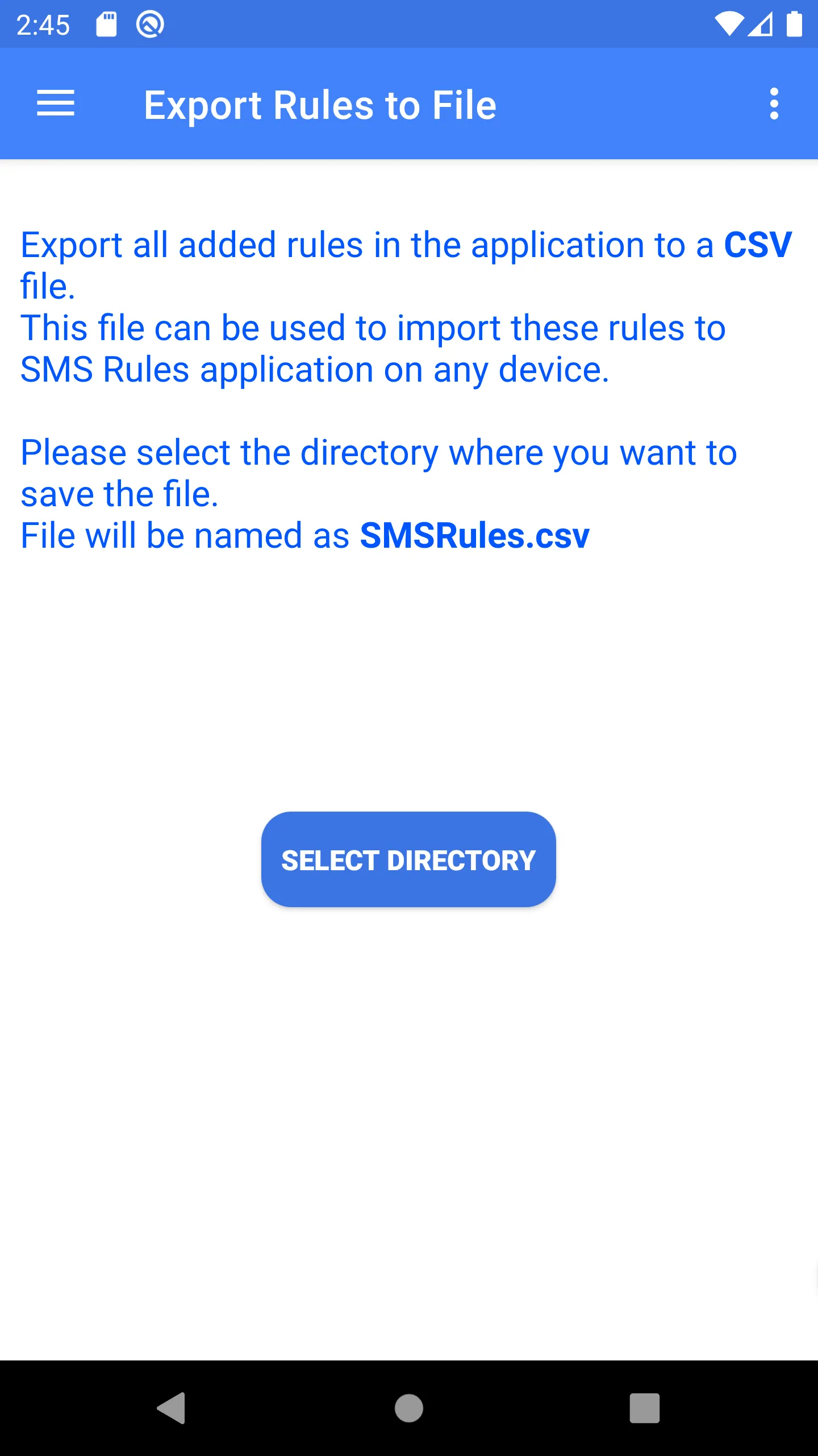 SMS Rules Messages and alerts | Indus Appstore | Screenshot