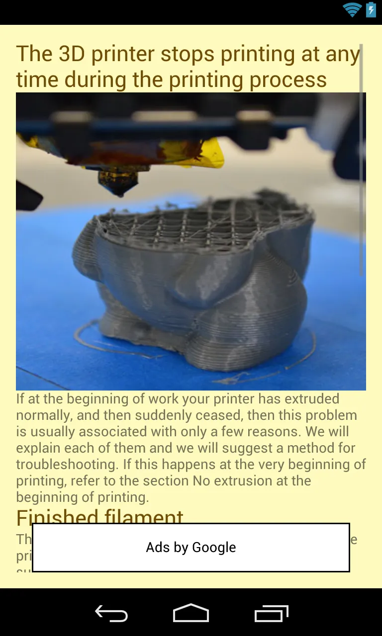 3D printer "Print errors V2" | Indus Appstore | Screenshot