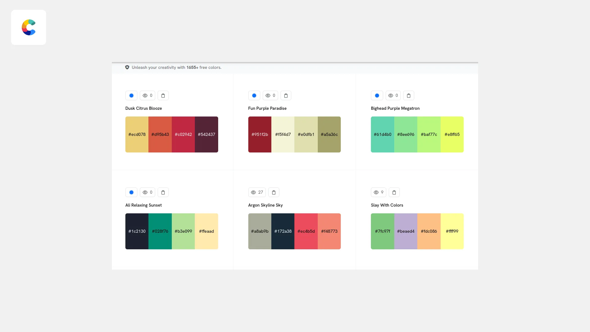 Color Palettes | Indus Appstore | Screenshot