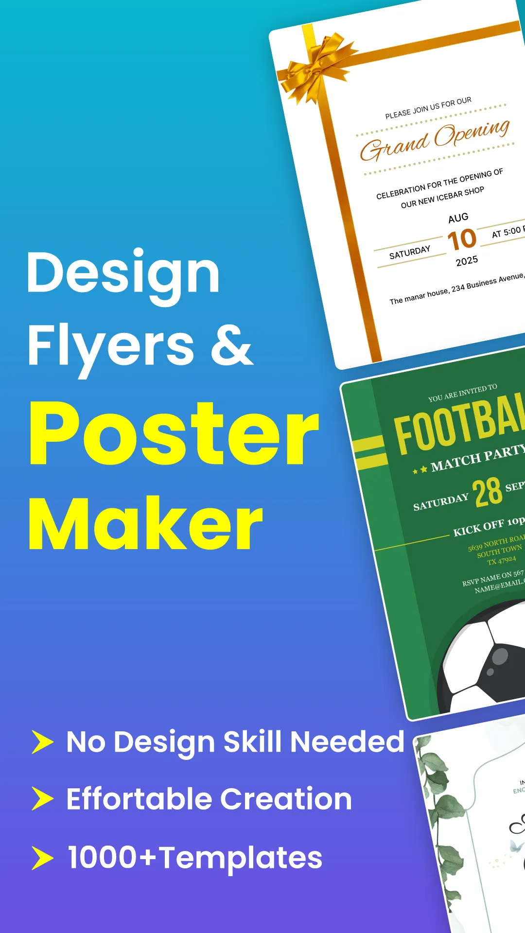 Poster Maker and Flyer Maker | Indus Appstore | Screenshot