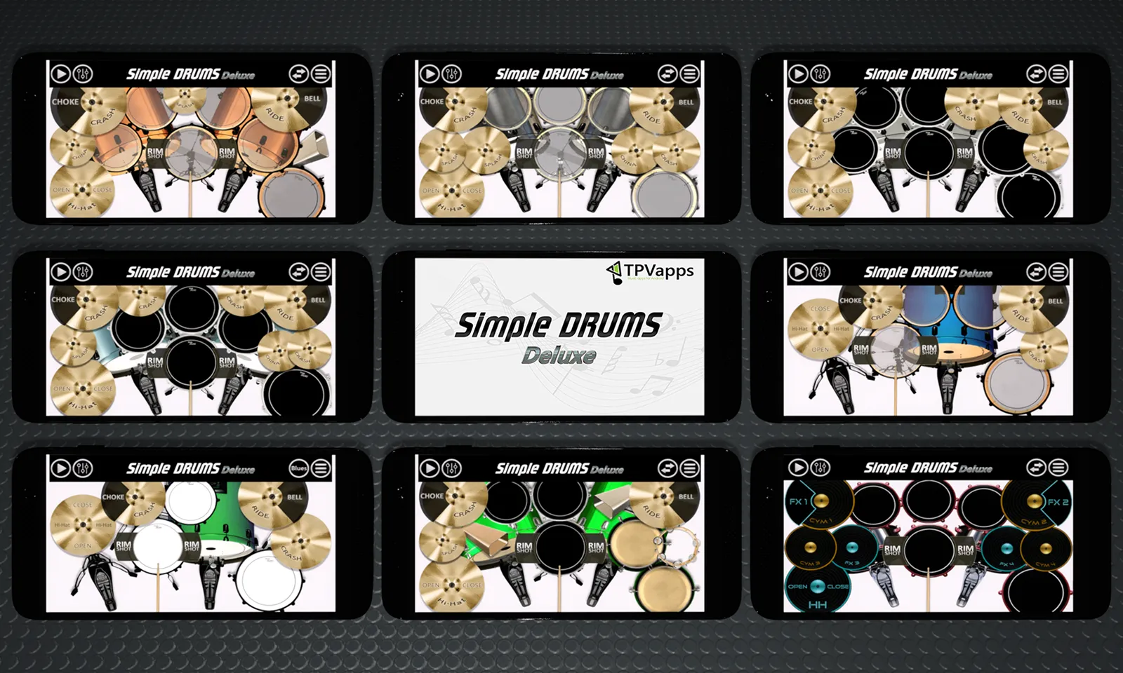 Simple Drums Deluxe - Drum Kit | Indus Appstore | Screenshot