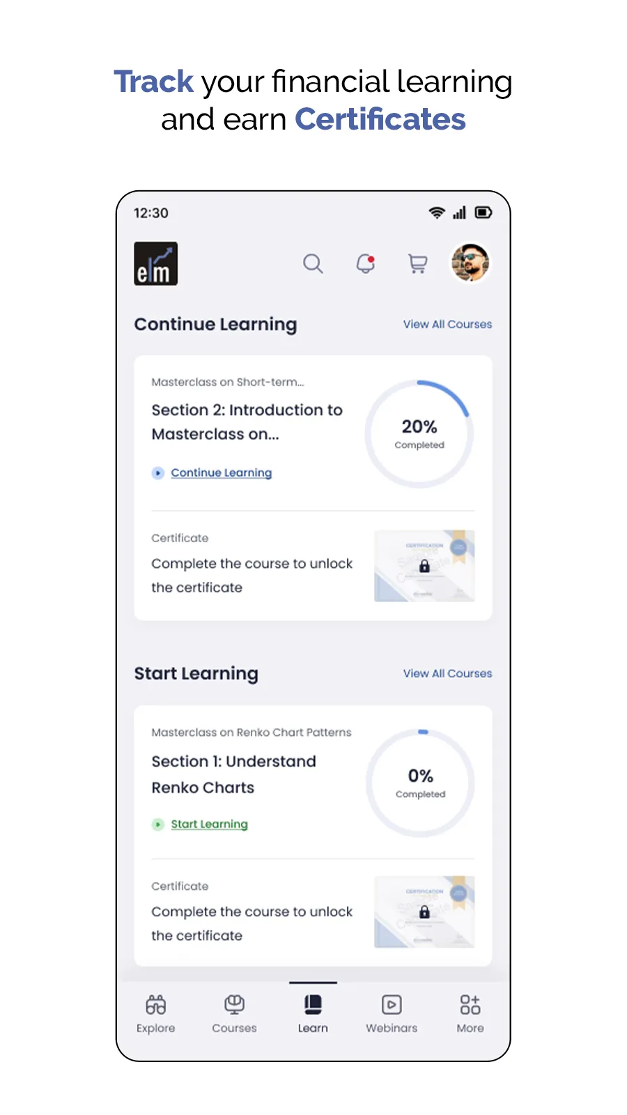 Elearnmarkets- Learn to Invest | Indus Appstore | Screenshot