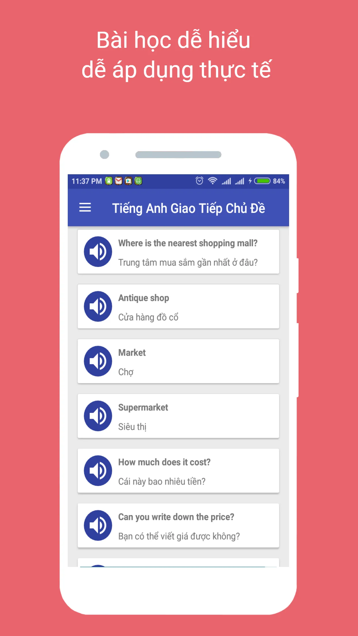 Học Tiếng Anh Giao Tiếp | Indus Appstore | Screenshot