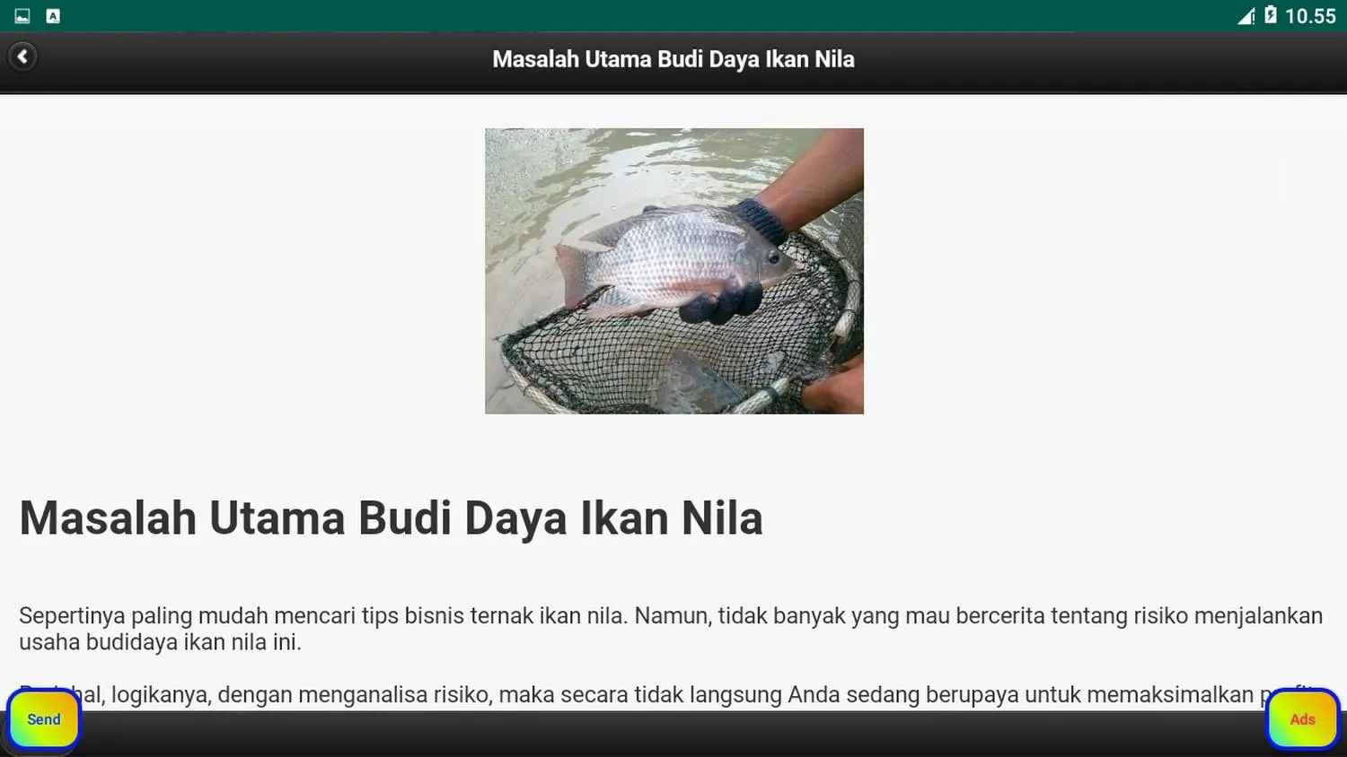 Tilapia Cultivation | Indus Appstore | Screenshot