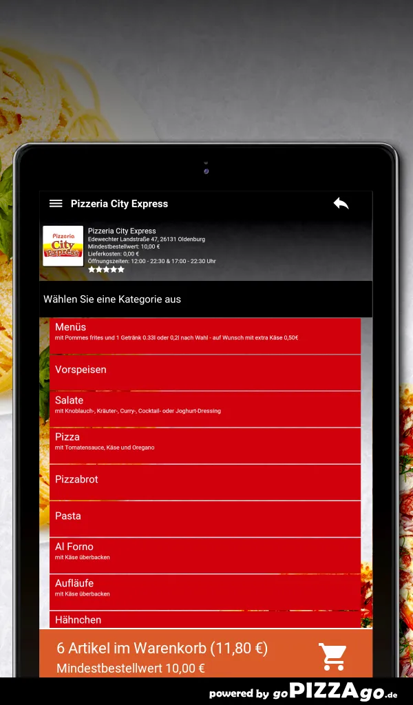 Pizzeria City Express Oldenbur | Indus Appstore | Screenshot