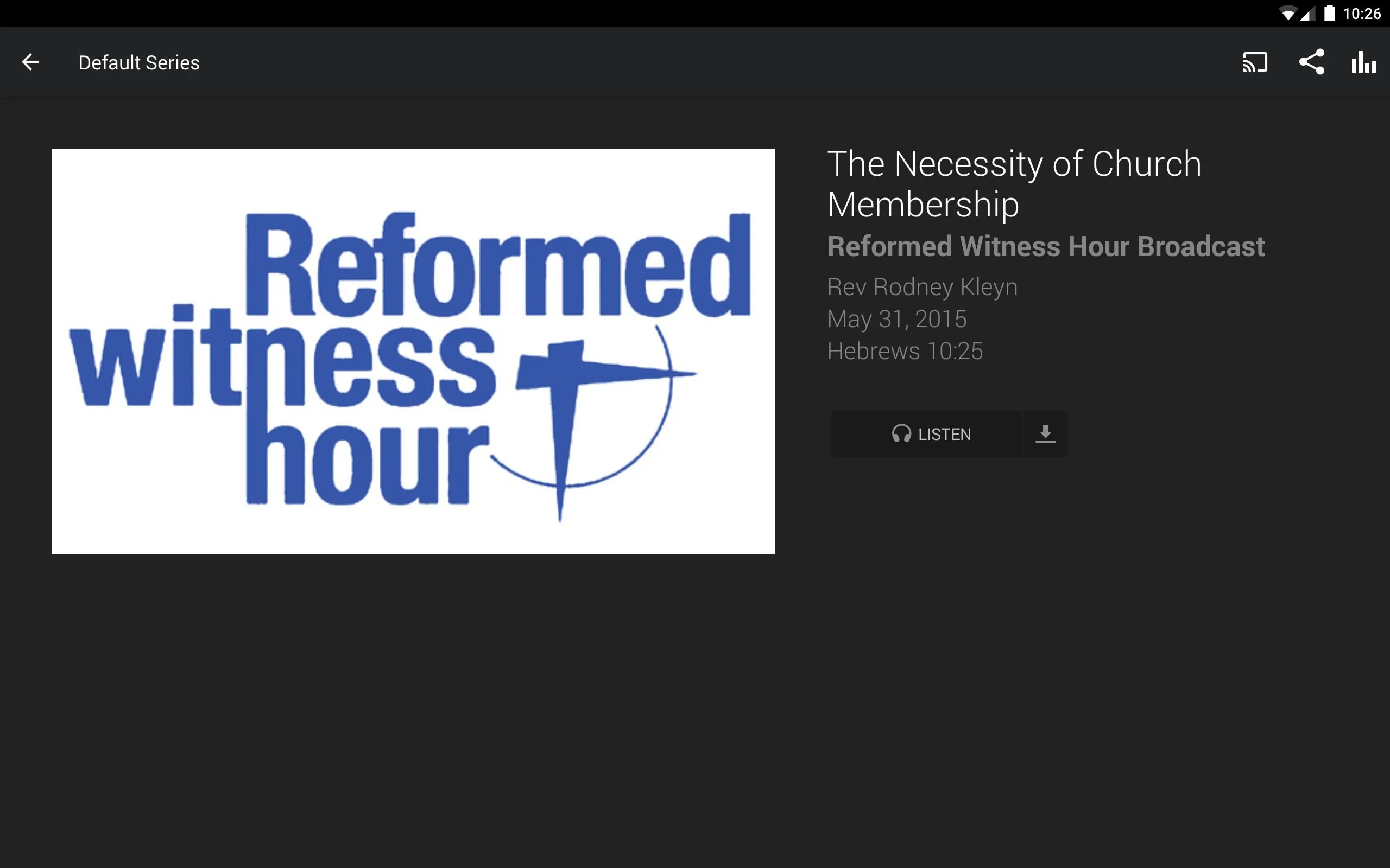 Protestant Reformed Churches | Indus Appstore | Screenshot