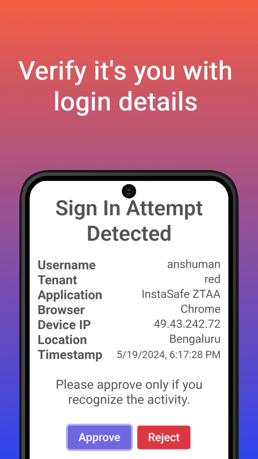 InstaSafe Authenticator | Indus Appstore | Screenshot