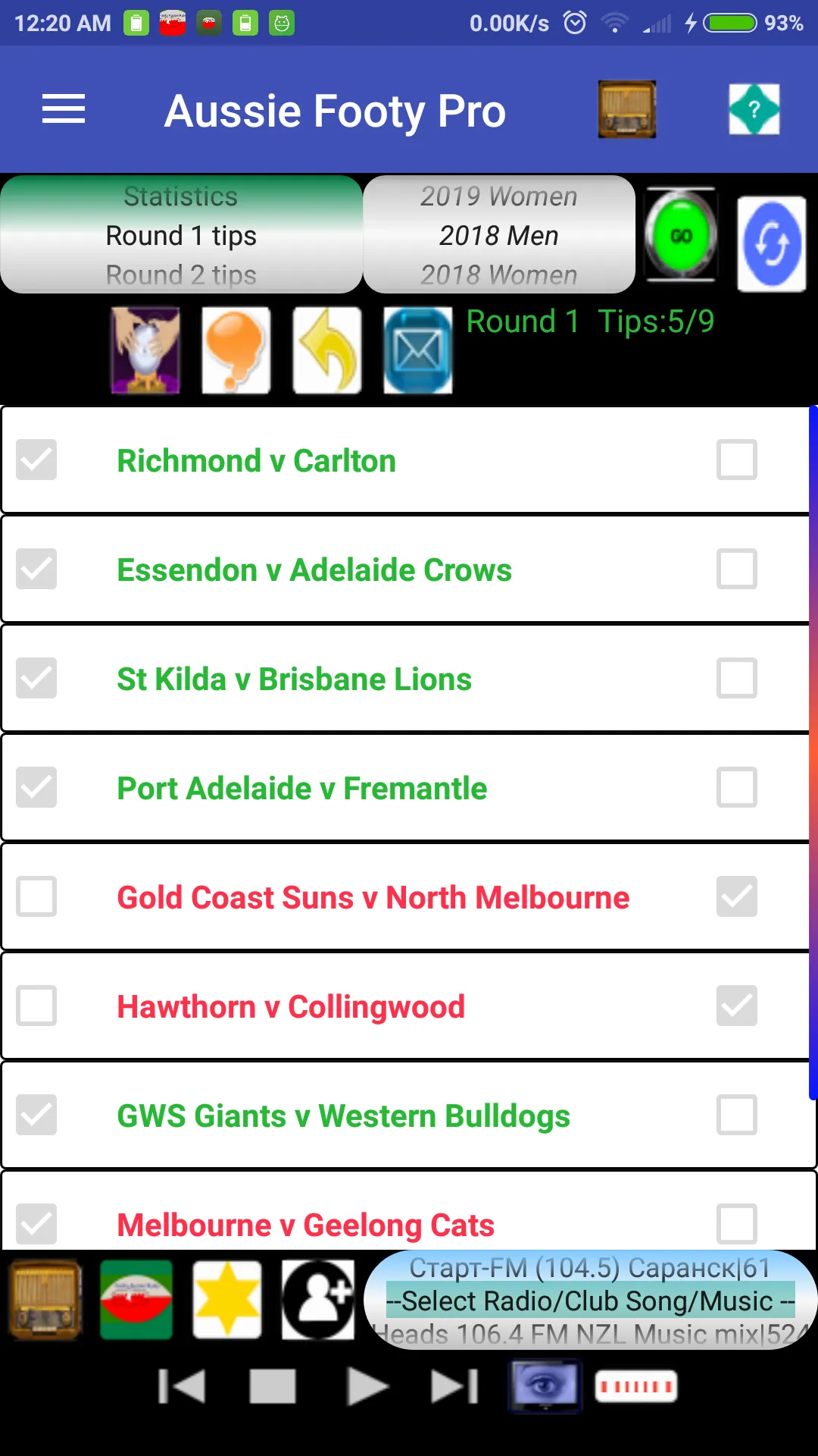 Aussie Rules FootyPredictor | Indus Appstore | Screenshot