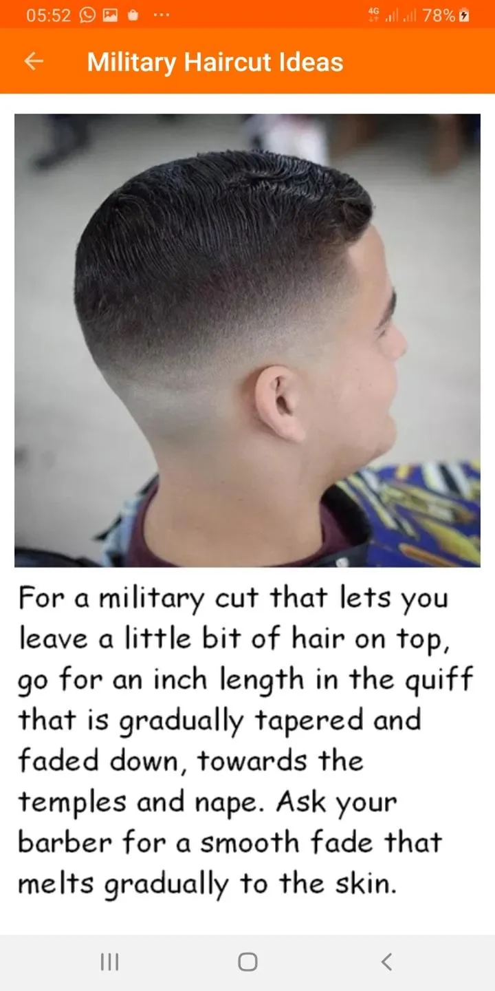 Military Haircut Ideas | Indus Appstore | Screenshot