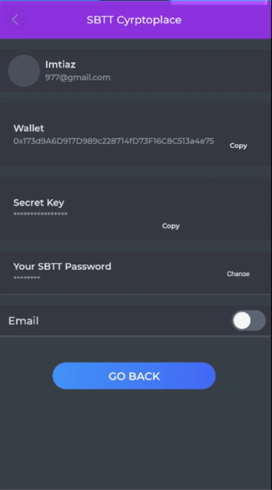 SBTT Cryptoplace | Indus Appstore | Screenshot