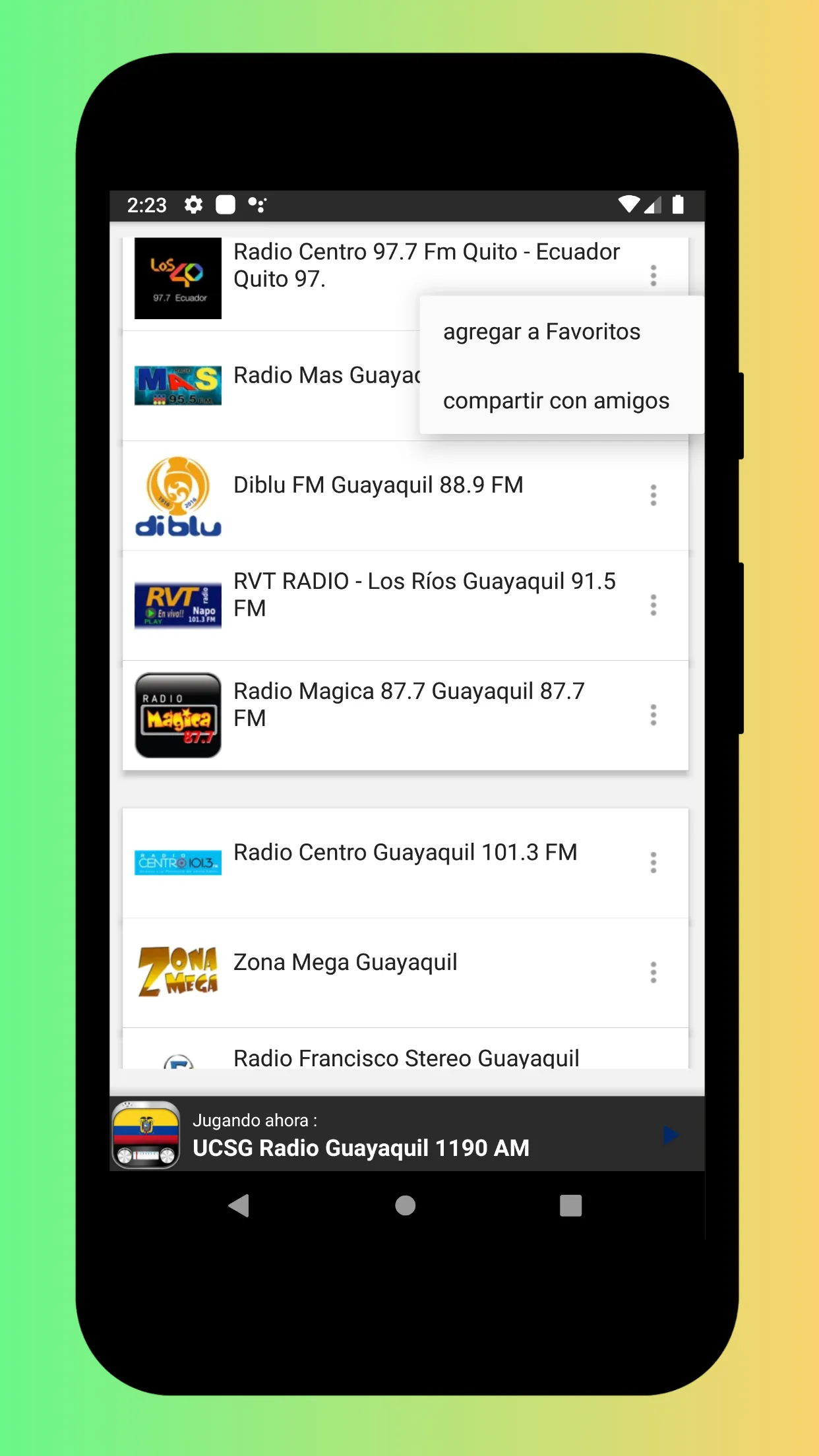 Radio Ecuador - Internet Radio | Indus Appstore | Screenshot