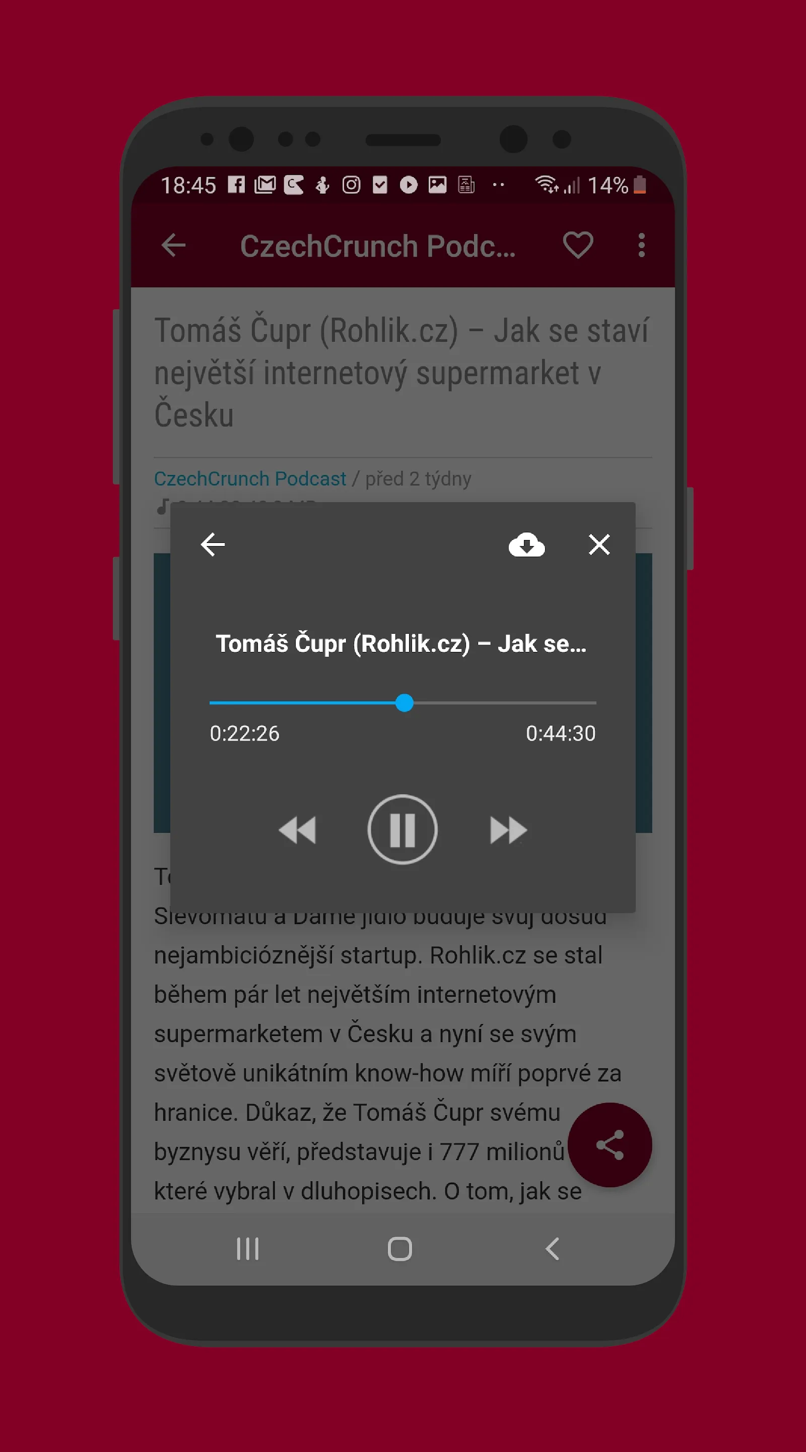 České Podcasty | Indus Appstore | Screenshot