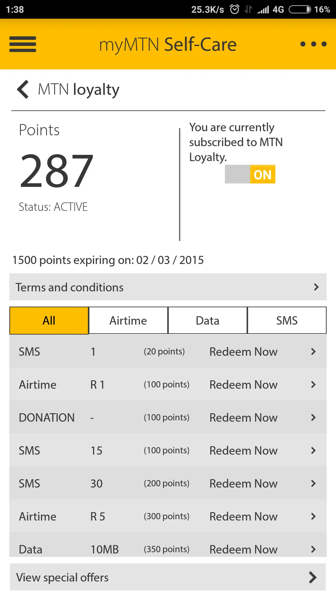 MyMTN | Indus Appstore | Screenshot