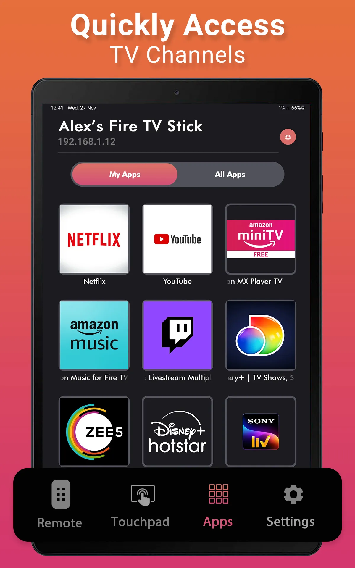 Remote for Fire TV - FireStick | Indus Appstore | Screenshot