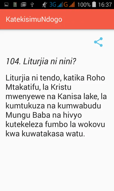 Katekisimu Ndogo | Indus Appstore | Screenshot