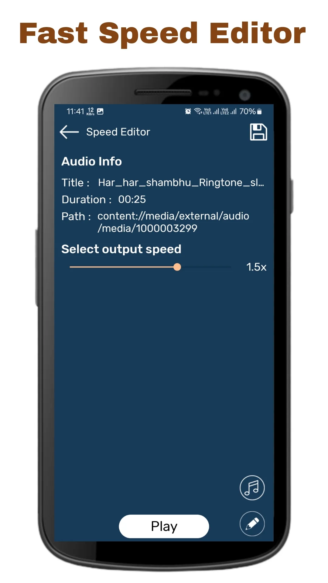 Audio Editor : Cutter, Merger | Indus Appstore | Screenshot