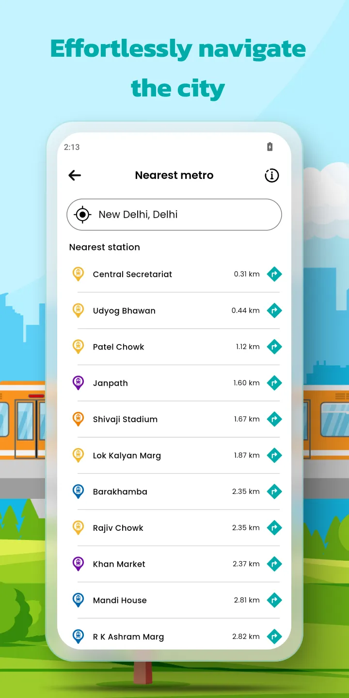 Metro Schedule & Map - Delhi | Indus Appstore | Screenshot
