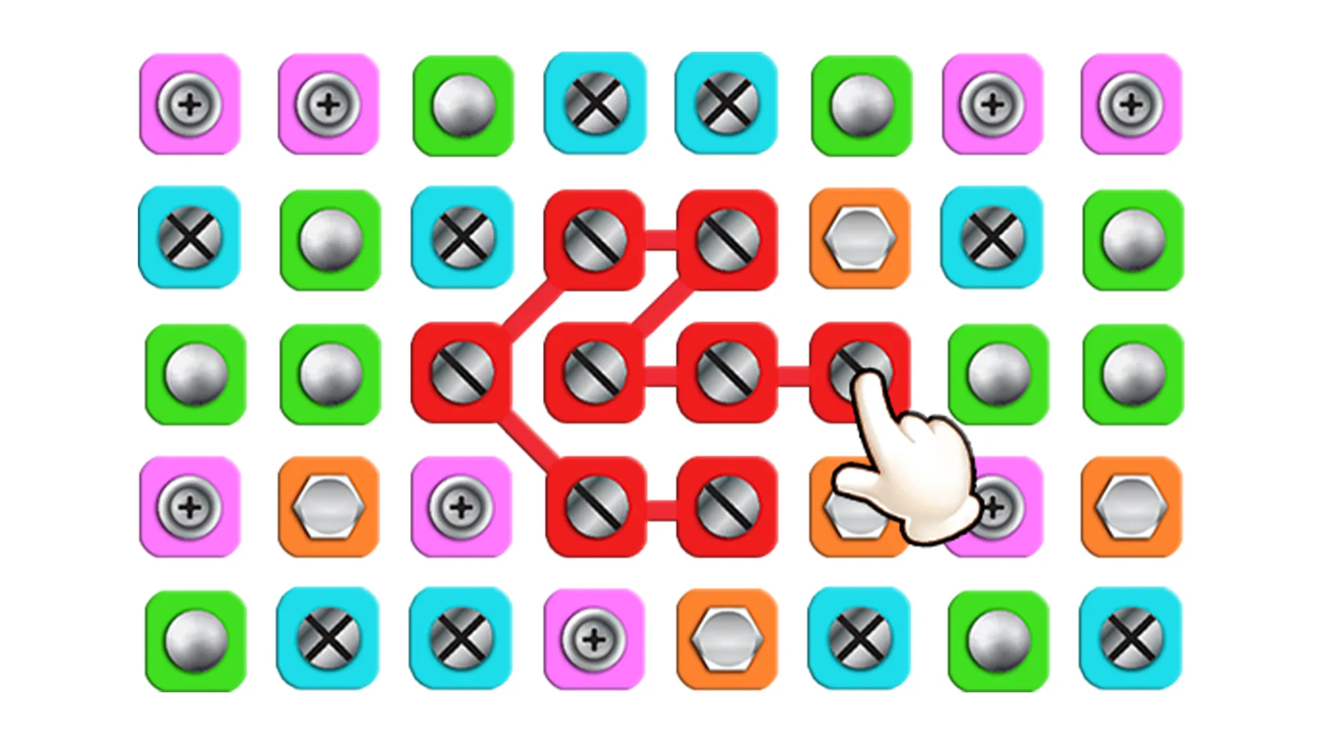 Nuts & Bolts Match 3 Puzzle | Indus Appstore | Screenshot