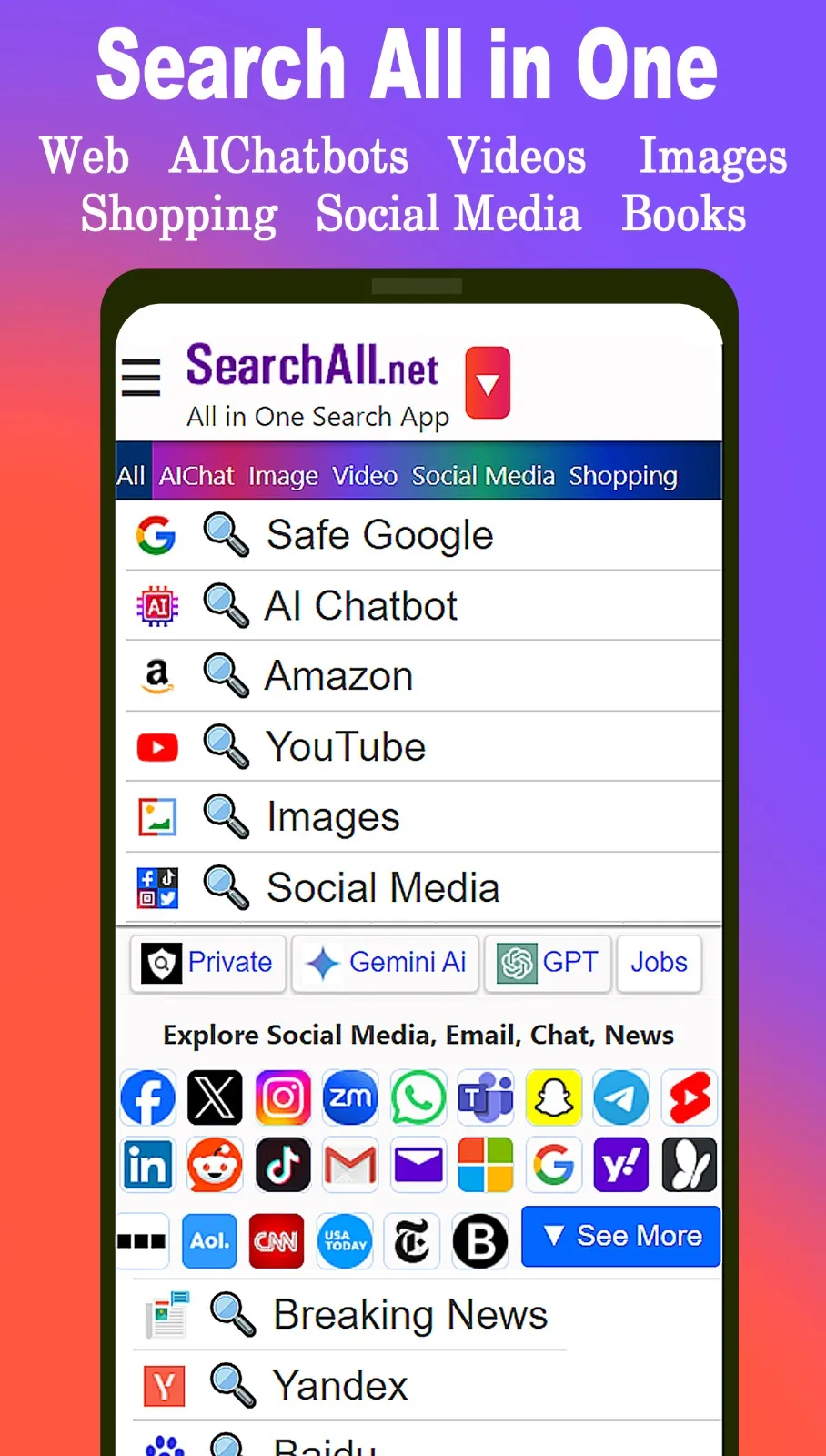 AI Search All one - SearchAll | Indus Appstore | Screenshot