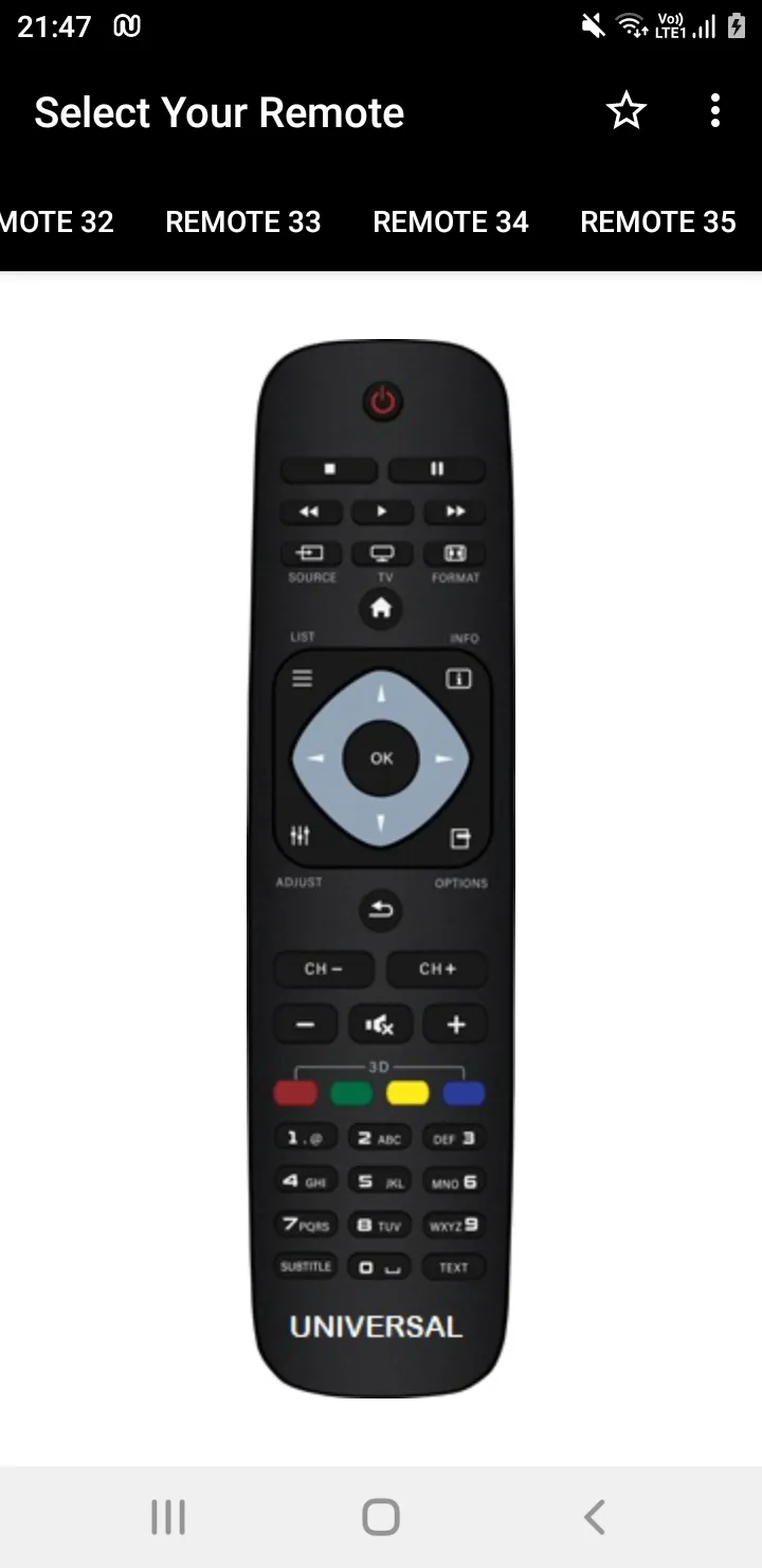 Philips TV Remote | Indus Appstore | Screenshot