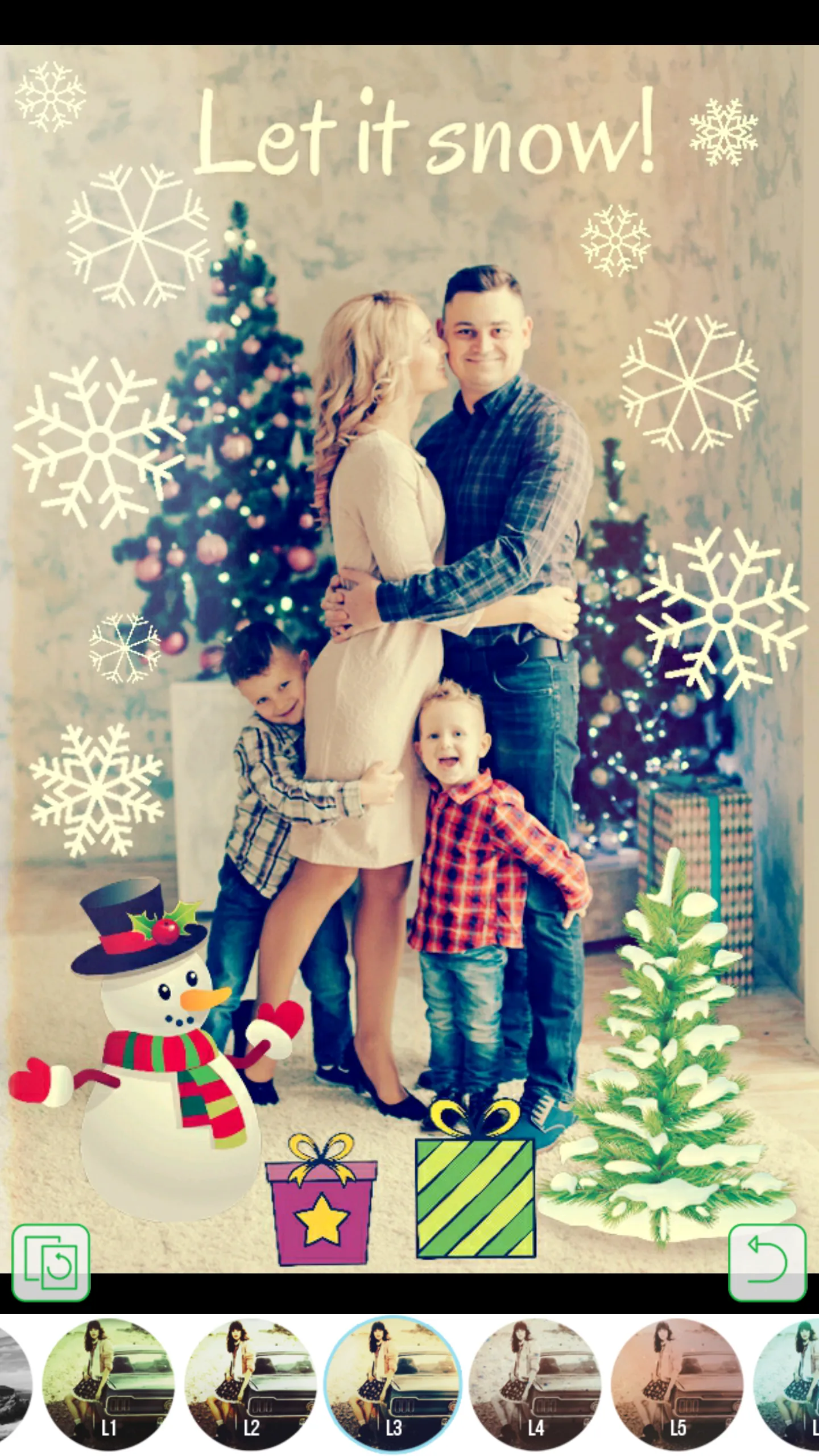 Christmas Photo Stickers | Indus Appstore | Screenshot