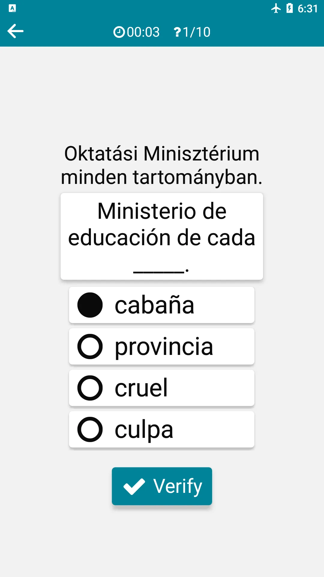 Hungarian - Spanish | Indus Appstore | Screenshot