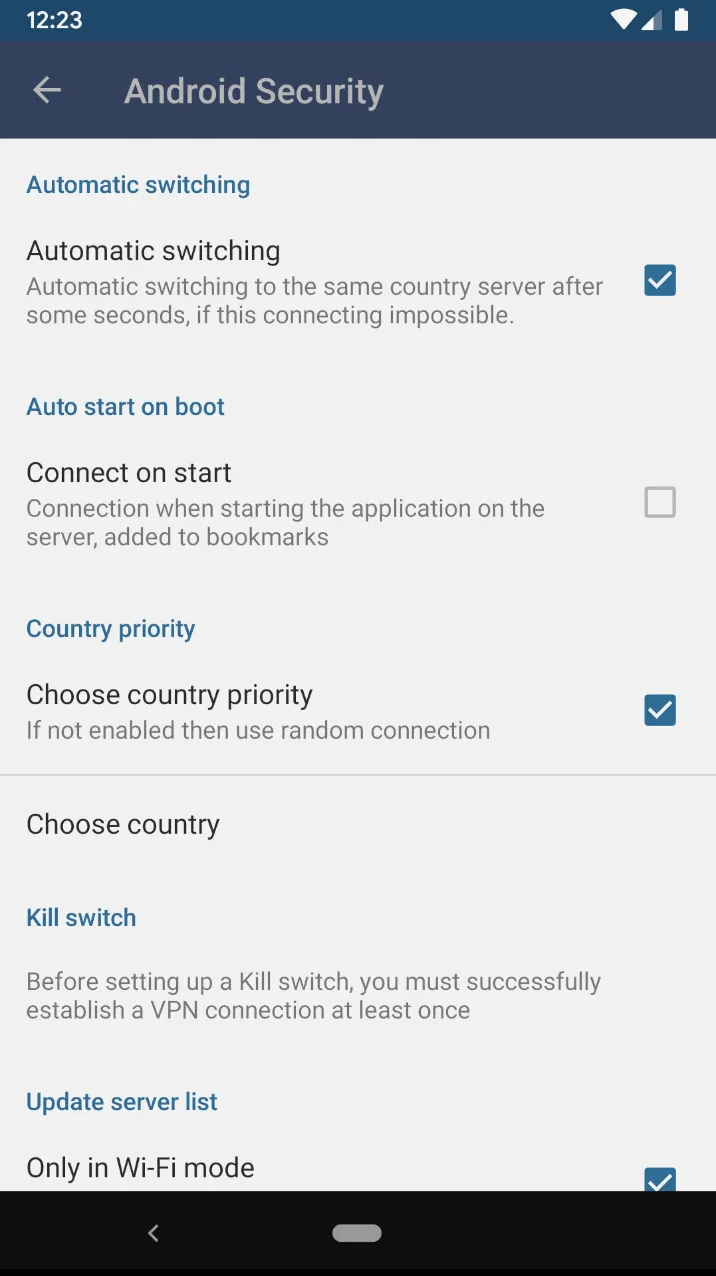 Android Security VPN | Indus Appstore | Screenshot