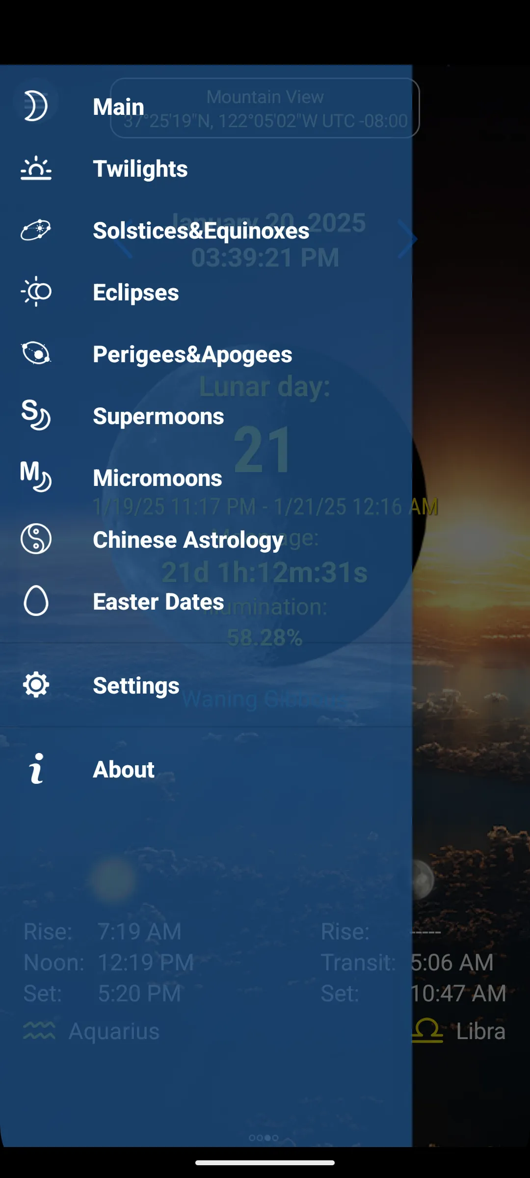 Moon Calendar | Indus Appstore | Screenshot