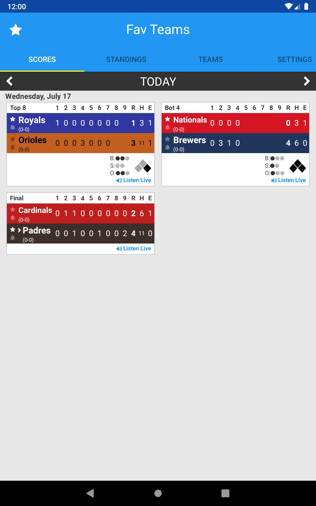 Pro Baseball Radio | Indus Appstore | Screenshot