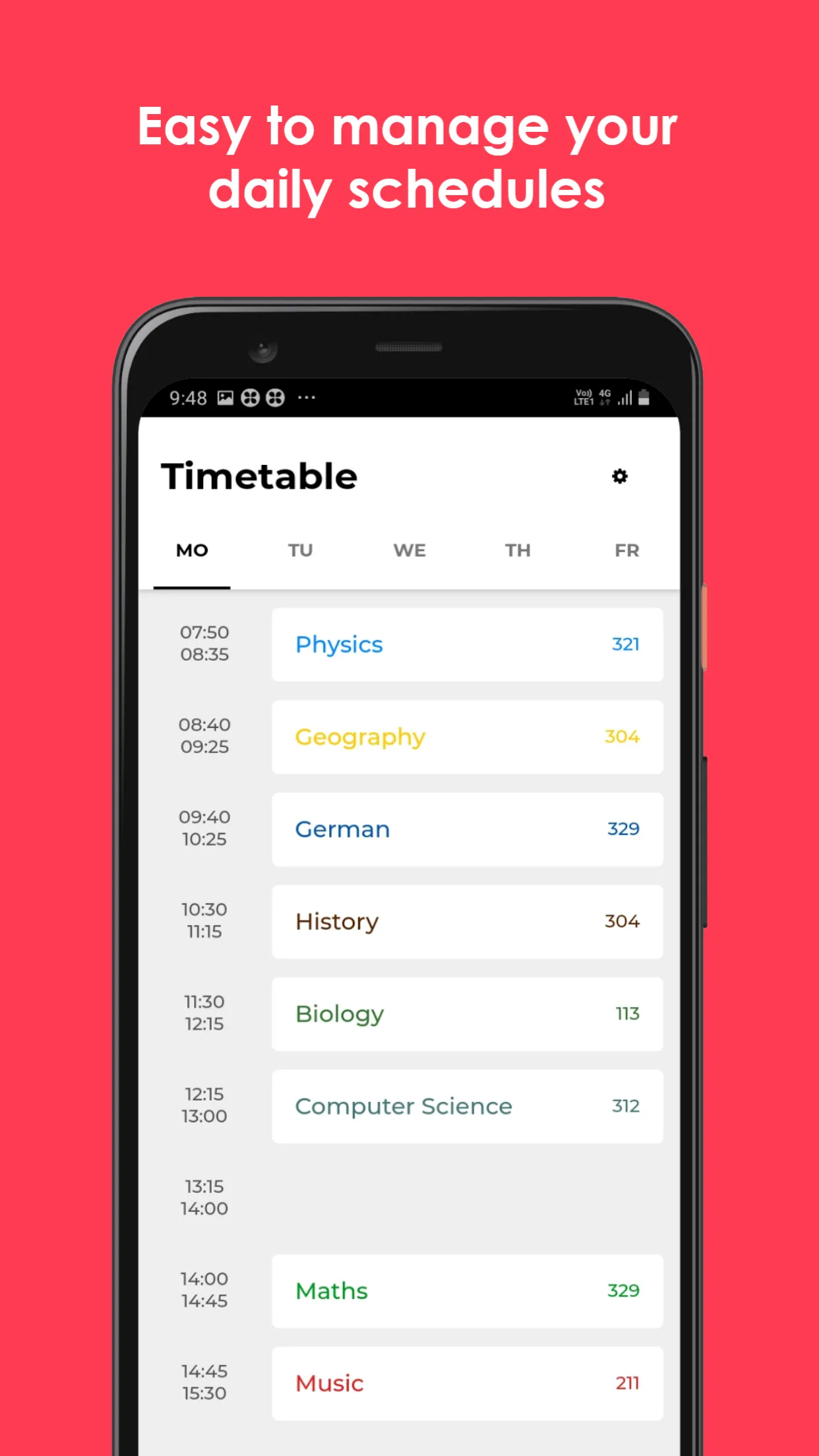 Timetable - School Planner App | Indus Appstore | Screenshot