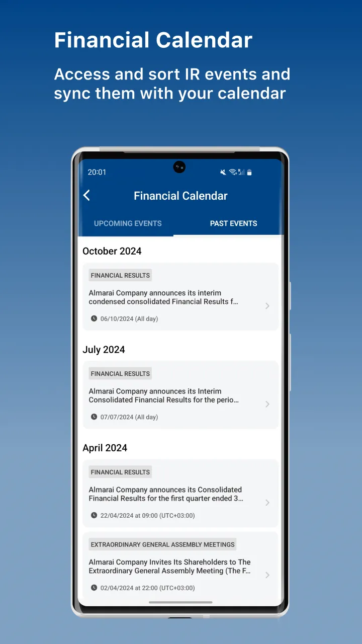 Almarai Investor Relations | Indus Appstore | Screenshot