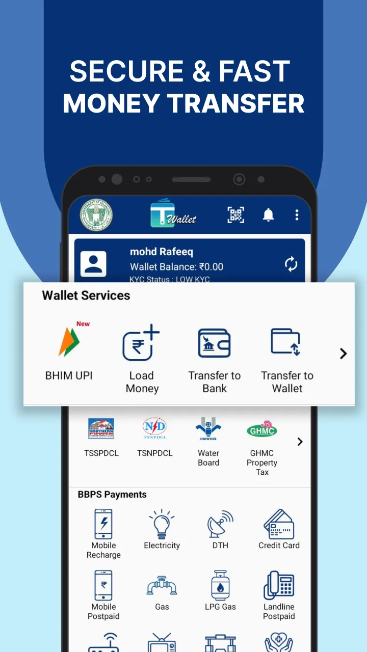 T Wallet: Govt. Payments, IMPS | Indus Appstore | Screenshot