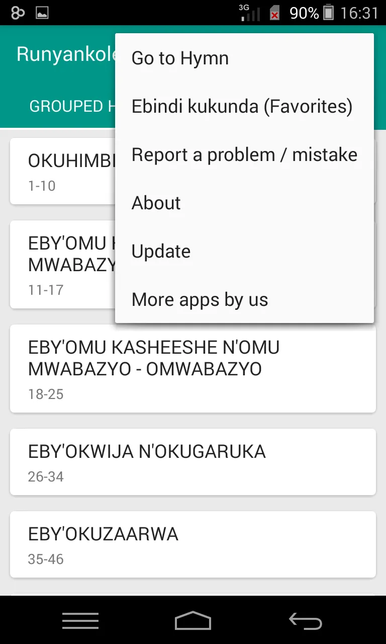 Runyankole Hymns | Indus Appstore | Screenshot