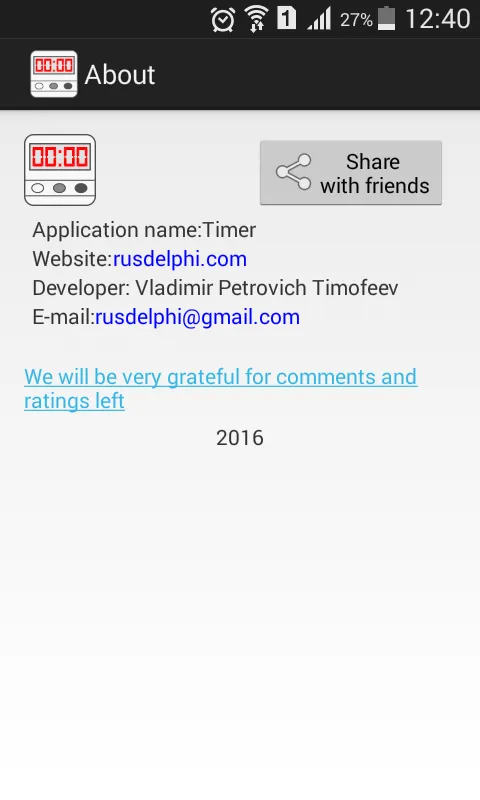 Timer and Stopwatch | Indus Appstore | Screenshot