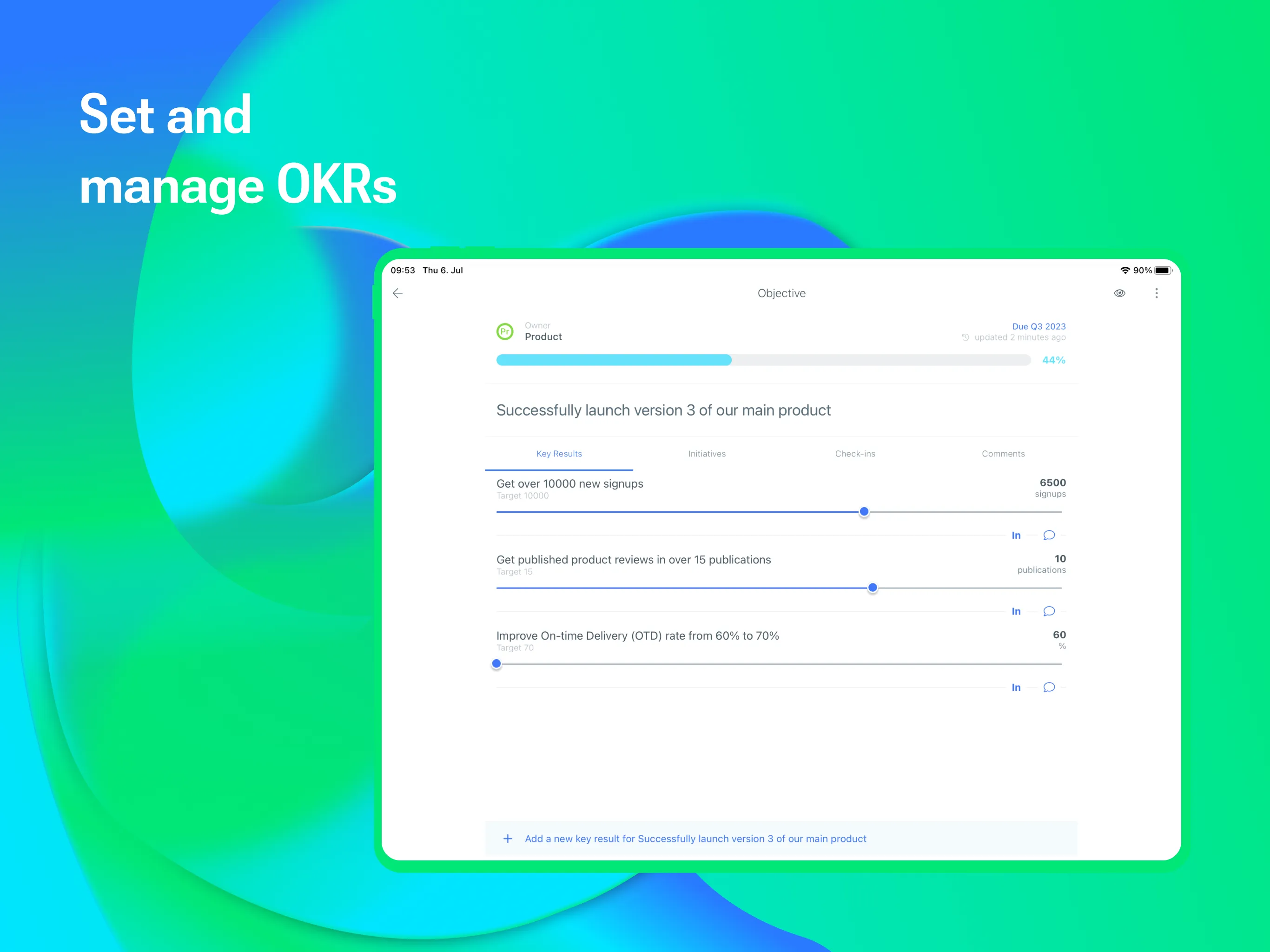 OKR Software by Weekdone | Indus Appstore | Screenshot