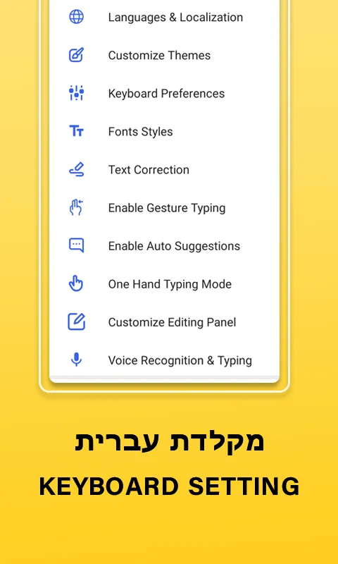 Hebrew language keyboard Font | Indus Appstore | Screenshot