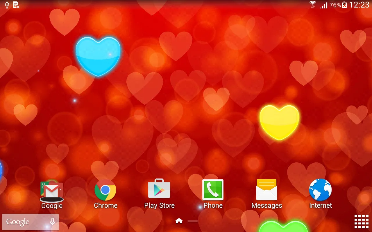 Hearts Live Wallpaper | Indus Appstore | Screenshot