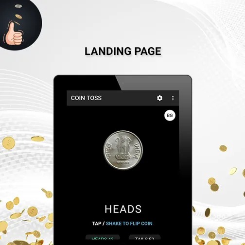 Coin Toss - Simple Coin Flip A | Indus Appstore | Screenshot