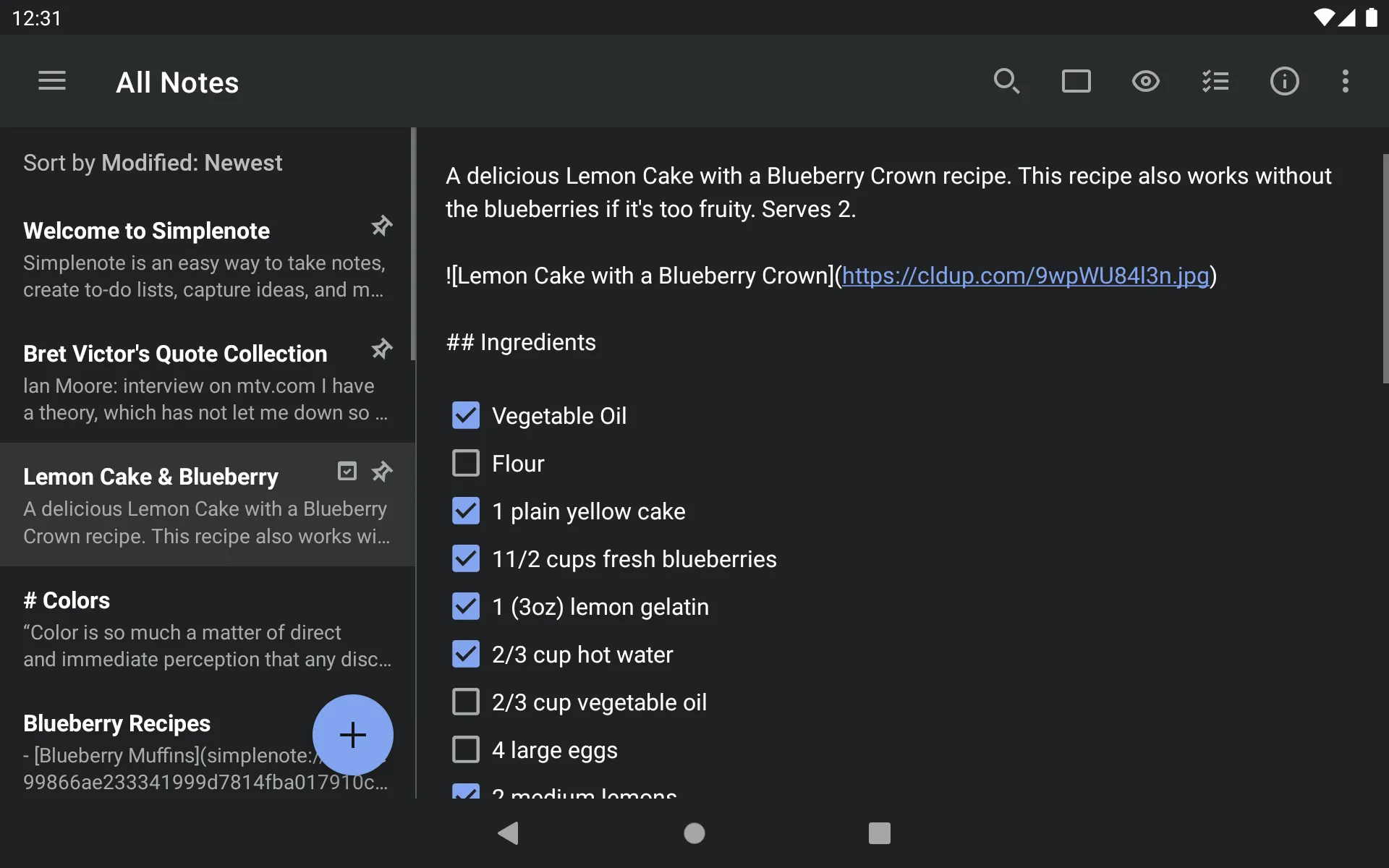 Simplenote | Indus Appstore | Screenshot