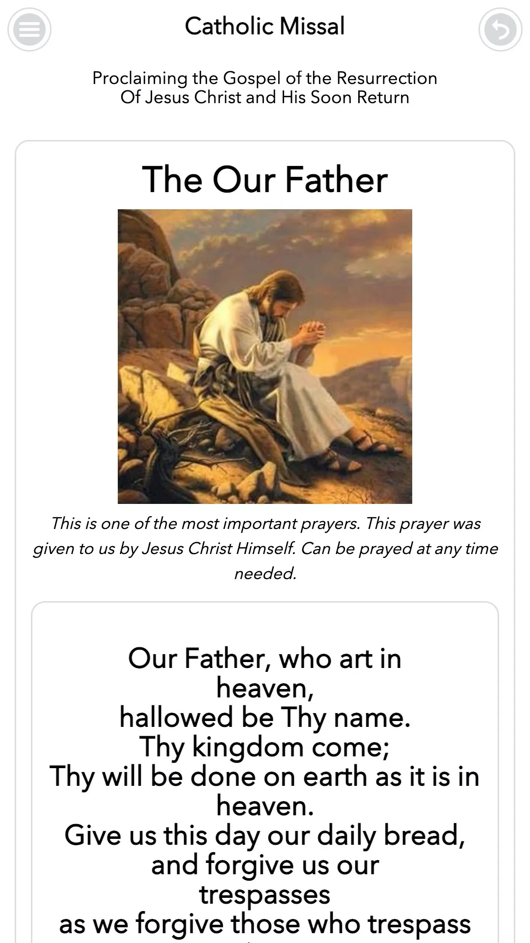 Catholic Missal | Indus Appstore | Screenshot