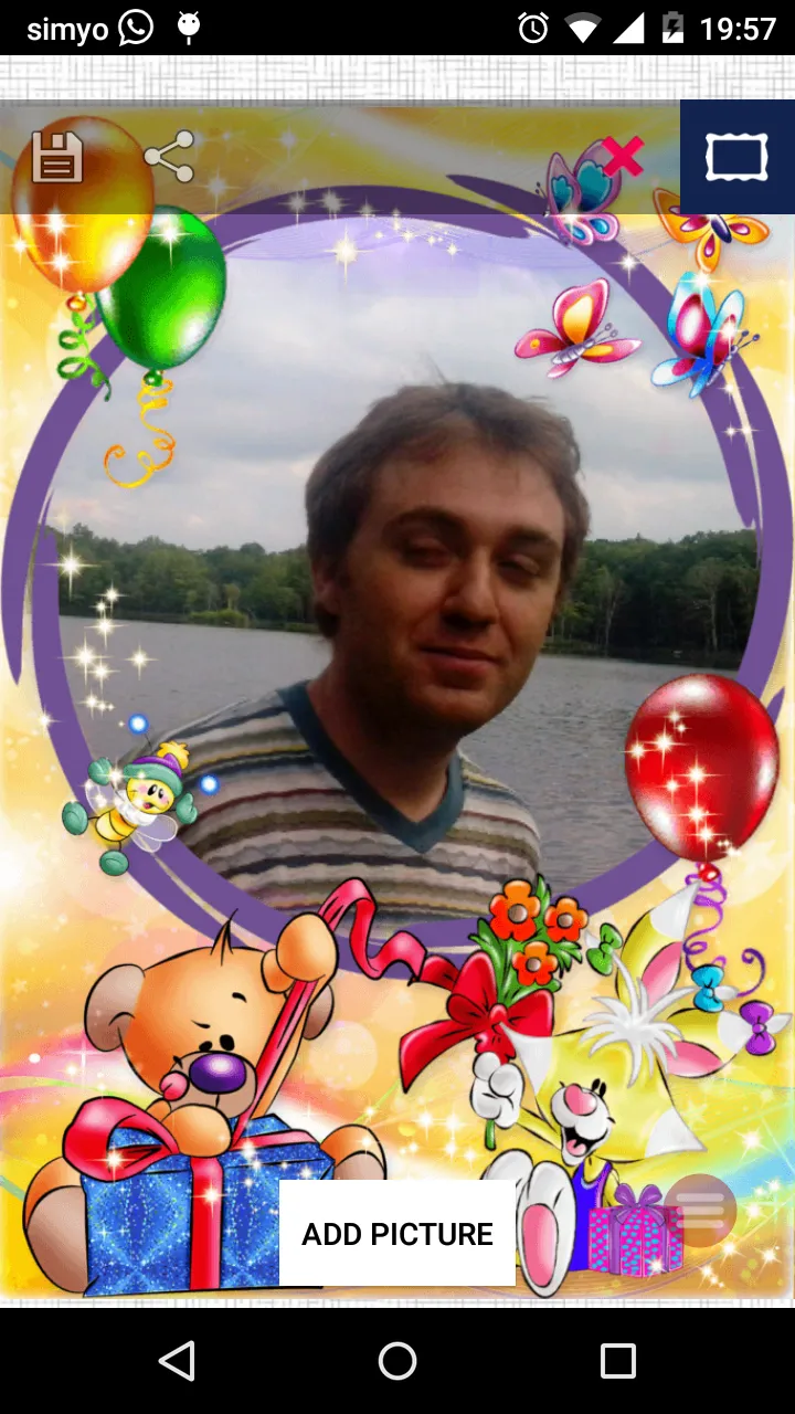 Birthday photo frames | Indus Appstore | Screenshot