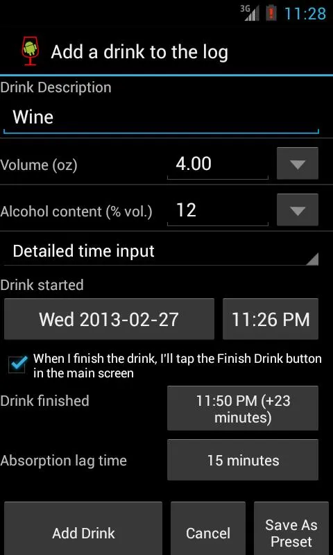 AlcoDroid Alcohol Tracker | Indus Appstore | Screenshot