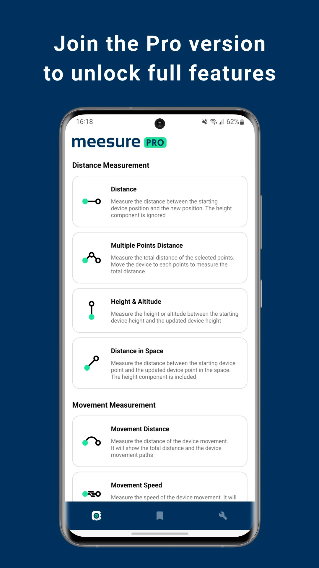 meesure: Measuring by moving | Indus Appstore | Screenshot