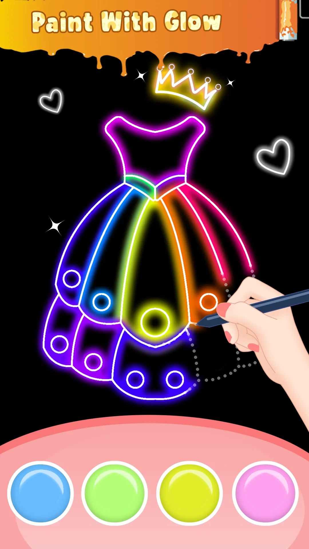 Glitter Nail Coloring Game | Indus Appstore | Screenshot