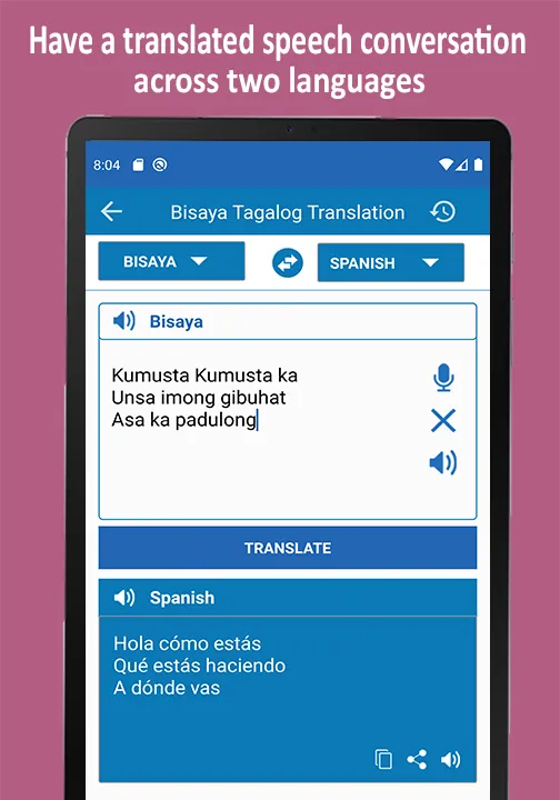 Bisaya Tagalog Translator | Indus Appstore | Screenshot